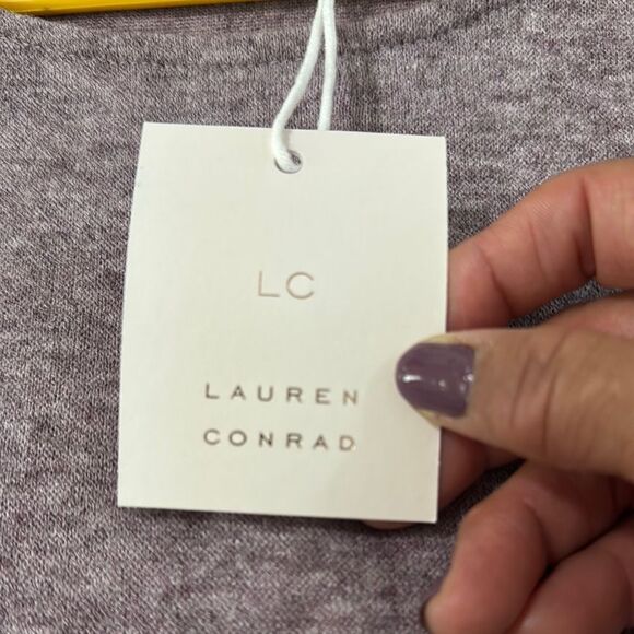 LC Lauren Conrad Gray Puff Sleeve Tunic Size M . NWT - Picture 5 of 6